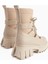 Casey Bej Kalın Tabanlı Bağcıklı Kadın Bot 5