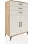 Hyperion Dolap Tek Raflı 3 Çekmeceli 2 Kapaklı 88X44X134 Çam-Aytaşı 2