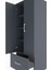 Hyperion Dolap 4 Raflı Tek Çekmeceli 2 Kapaklı 60X44X163 Antrasit-Antrasit 5