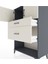 Hyperion Dolap Tek Raflı 2 Çekmeceli 2 Kapaklı 88X44X134 Antrasit-Aytaşı 5