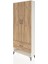Arges Dolap 4 Raflı Tek Çekmeceli 2 Kapaklı 88X30X221 Aytaşı-Çam 3