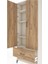 Arges Dolap 4 Raflı Tek Çekmeceli 2 Kapaklı 88X30X221 Aytaşı-Çam 5