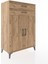 Hyperion Dolap 2 Raflı 2 Çekmeceli 2 Kapaklı 88X44X134 Çam-Çam 2