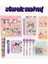 Kuromi Sanrio Kawai 16 Parça Kırtasiye Seti Uçlu Kalem Not Defteri Kutulu Sticker Mini Defter Set 1
