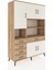 Hyperion Dolap 9 Raflı 5 Çekmeceli 5 Kapaklı 132X44X195 Çam-Aytaşı/çam 2