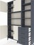 Arges Dolap 9 Raflı 4 Çekmeceli 4 Kapaklı 132X30X195 Antrasit-Aytaşı/antrasit 4