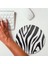 Şık Zebra Desenli Yuvarlak Mouse Pad - Mousepad - Mouse Pad - Fare Altlığı 2