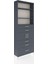 Arges Dolap 4 Raflı 5 Çekmeceli 2 Kapaklı 88X30X243 Antrasit-Antrasit 2