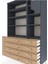 Hyperion Dolap 8 Raflı 8 Çekmeceli Tek Kapaklı 132X44X195 Antrasit-Antrasit/çam 4