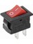 2 Pin Kırmızı Anahtar Switch Mini Buton KCD1 Plastik Açma Kapama ON / OFF 5A 220V 10A 125V Latch Kilitlemeli Rocker 1