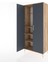Hyperion Dolap 3 Raflı 2 Kapaklı Tek Askılı 88X44X195 Çam-Antrasit 4