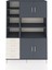 Hyperion Dolap 9 Raflı 4 Çekmeceli 4 Kapaklı 132X44X195 Antrasit-Antrasit/aytaşı 1