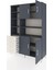 Hyperion Dolap 9 Raflı 4 Çekmeceli 4 Kapaklı 132X44X195 Antrasit-Antrasit/aytaşı 3