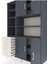 Hyperion Dolap 9 Raflı 4 Çekmeceli 4 Kapaklı 132X44X195 Antrasit-Antrasit/aytaşı 4