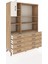 Hyperion Dolap 7 Raflı 8 Çekmeceli Tek Kapaklı 132X44X195 Çam-Aytaşı/çam 5