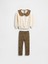Kız Bebek Kahverengi Vintagesoft Sweatshirt & Tayt Set 3