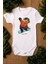 Organik %100 Pamuk Teddy Bear Snowboard Baskılı Bebek Body Kısa Kollu Badi Çıtçıtlı Zıbın 5284 1