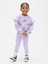 Kız Bebek Açık Lila Sweatshirt & Legging Tayt Set 1