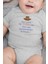 Organik %100 Pamuk Geri Çekilin Bir Teyzem Var Bebek Body Çıtçıtlı Zıbın 5907-G 1