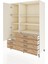 Kronos Dolap 7 Raflı 6 Çekmeceli Tek Kapaklı 132X59X195 Aytaşı-Aytaşı/çam 3