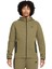 M Nk Tch Flc Fz Wr Hoodie Erkek Günlük Ceket FB7921-222 Haki 1