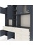 Hyperion Dolap 10 Raflı 6 Çekmeceli 8 Kapaklı 220X44X243 Antrasit-Antrasit/aytaşı 4