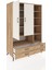 Kronos Dolap 10 Raflı 4 Çekmeceli 2 Kapaklı 132X59X195 Çam-Aytaşı/çam 5