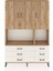 Arges Dolap 6 Raflı 6 Çekmeceli 3 Kapaklı 132X30X195 Çam-Çam/aytaşı 1