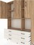 Arges Dolap 6 Raflı 6 Çekmeceli 3 Kapaklı 132X30X195 Çam-Çam/aytaşı 4