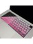 MacBook Klavye Koruyucu Arapça Baskılı Uk-Ters L Enter Tipi Air 13,6-15,3inç- Pro 14,2-16,2inç M1-M2-M3-M4 Pro Max Uyumlu, Ultra Ince Hafif Yıkanabilir Silikon Klavye Filmi Pembe 3