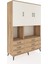 Hyperion Dolap 6 Raflı 6 Çekmeceli 3 Kapaklı 132X44X195 Çam-Aytaşı/çam 2