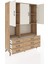 Hyperion Dolap 6 Raflı 6 Çekmeceli 3 Kapaklı 132X44X195 Çam-Aytaşı/çam 5
