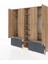Hyperion Dolap 12 Raflı 4 Çekmeceli 2 Askılı 220X44X243 Çam-Çam/antrasit 3