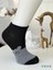 Pamuklu Ayıcık Desenli Siyah Kadın Sneaker Çorap 6 'lı 1