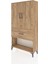 Arges Dolap 3 Raflı Tek Çekmeceli 2 Kapaklı 88X30X163 Çam-Çam 3