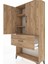 Arges Dolap 3 Raflı Tek Çekmeceli 2 Kapaklı 88X30X163 Çam-Çam 5
