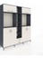 Hyperion Dolap 14 Raflı 2 Çekmeceli 2 Askılı 220X44X243 Antrasit-Aytaşı/aytaşı 2