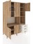 Kronos Dolap 9 Raflı 3 Çekmeceli 5 Kapaklı 132X59X195 Çam-Çam/aytaşı 5
