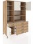 Kronos Dolap 9 Raflı 5 Çekmeceli 3 Kapaklı 132X59X195 Çam-Aytaşı/çam 5
