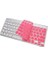 Keyboard-1 Klavye Koruyucu Silikon Kılıf Türkçe Q Baskılı Us To Tr A1314 A1242 ile Uyumlu Pembe 3
