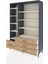 Hyperion Dolap 9 Raflı 4 Çekmeceli 132X44X195 Antrasit-Aytaşı/çam 3