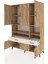 Hyperion Dolap 8 Raflı 2 Çekmeceli 6 Kapaklı 132X44X195 Çam-Çam/aytaşı 3