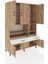 Hyperion Dolap 8 Raflı 2 Çekmeceli 6 Kapaklı 132X44X195 Çam-Çam/aytaşı 5