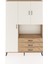 Arges Dolap 6 Raflı 3 Çekmeceli 3 Kapaklı 132X30X195 Çam-Aytaşı/çam 1