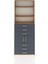 Arges Dolap 4 Raflı 6 Çekmeceli 2 Kapaklı 88X30X243 Çam-Antrasit 1