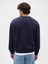Erkek Lacivert Heavyweight Oversized Gap Logo Bisiklet Yaka Sweatshirt 4