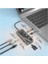 MT55 Mac ile Uyumlu Thunderbolt 3 Type-C USB Adaptör Hub 8in1 4K HDMI 100MBPS Sd Kart Okuyucu 100W Pd Telefon Hızlı Şarj Aleti 3