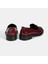 Kadın Bordo Metal Aksesuarlı Loafer 7