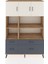Hyperion Dolap 8 Raflı 4 Çekmeceli 3 Kapaklı 132X44X195 Çam-Aytaşı/antrasit 1