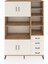 Hyperion Dolap 9 Raflı 4 Çekmeceli 4 Kapaklı 132X44X195 Çam-Aytaşı/aytaşı 1